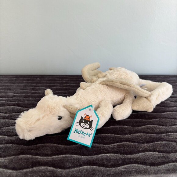 RARE Jellycat Little Snow Dragon BNWT - Picture 2 of 5